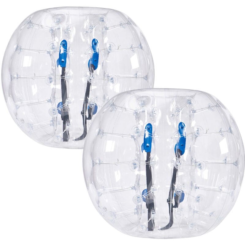 Mophorn - Lot de 2 balles gonflables pour hamster humain 1,2 m, pvc de 0,8 mm pour jeu d'équipe en extérieur, amusant pour le jardin, la cour, le parc