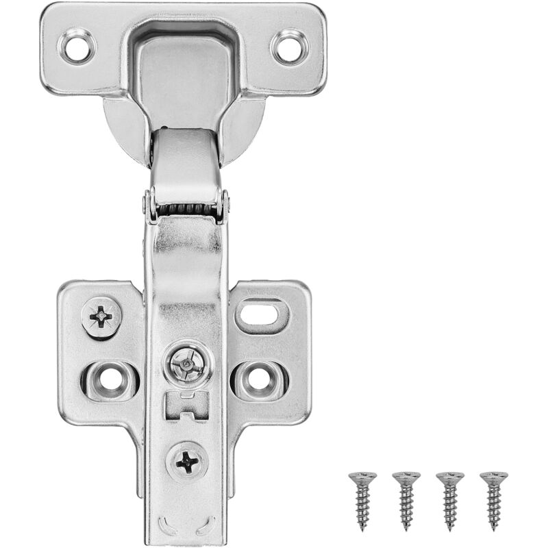 Mophorn - Lot de 50 charnières d'armoire,ouverture à 100 degrés, fermeture douce,dissimulée pour type sans cadre,superposition complète pour