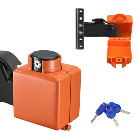 Mophorn Lucchetto per Gancio di Traino, Compatibile con Attacchi da 50,6 e 58,6 mm, Serratura con 3 Chiavi, Resistente a Tentativi di Scasso e Corrosione per Giunti di Flusso d'Aria Fuso