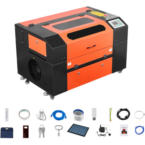 Mophorn Macchina Incisore Laser CO2 da 50 W, Strumento per Incisione e Taglio Laser Compatibile con LightBurn, CorelDRAW e RDWorks, Adatto per Materiali come Legno, Acrilico e Vetro