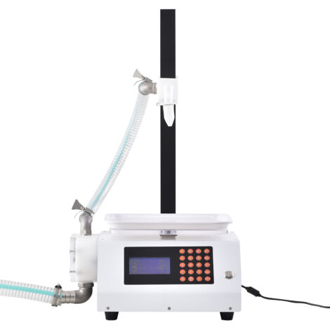 Mophorn Macchina riempitrice di liquidi, capacità 50 - 5000 g. Imbottigliamento automatico. Pompa a ingranaggi. Controllo digitale. Per miele, olio, vino, detersivo, liquidi viscosi. (Ugello singolo)