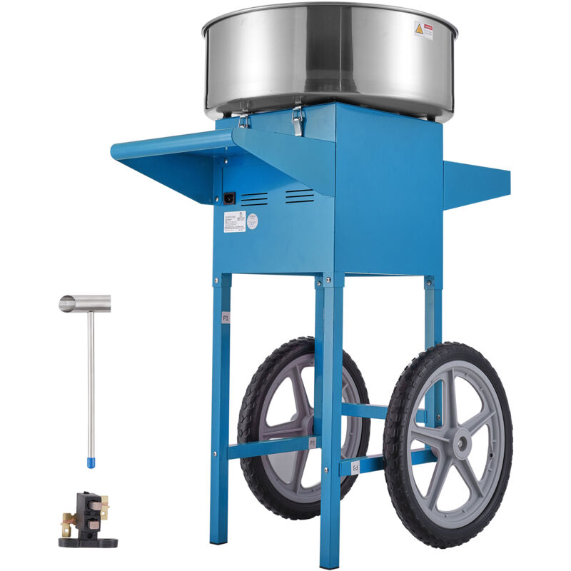 Mophorn - Machine à barbe à papa électrique , machine à barbe à papa commerciale 1000 w avec bol en acier inoxydable, cuillère à sucre et tiroir,