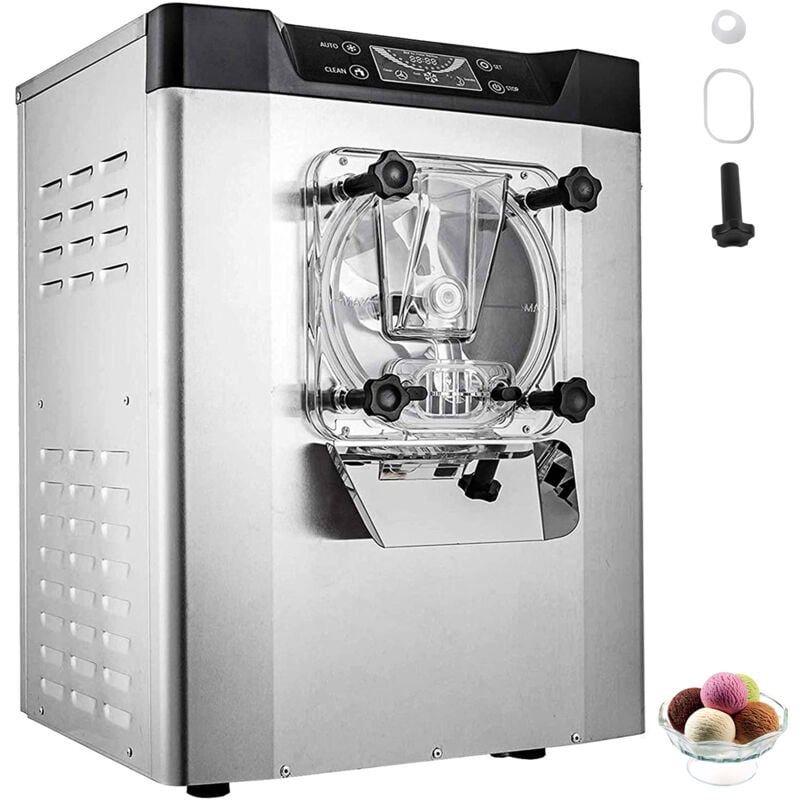 Mophorn Machine à crème glacée dure commerciale 3,5 à 4,4 gallons britanniques, sorbetière en acier inoxydable