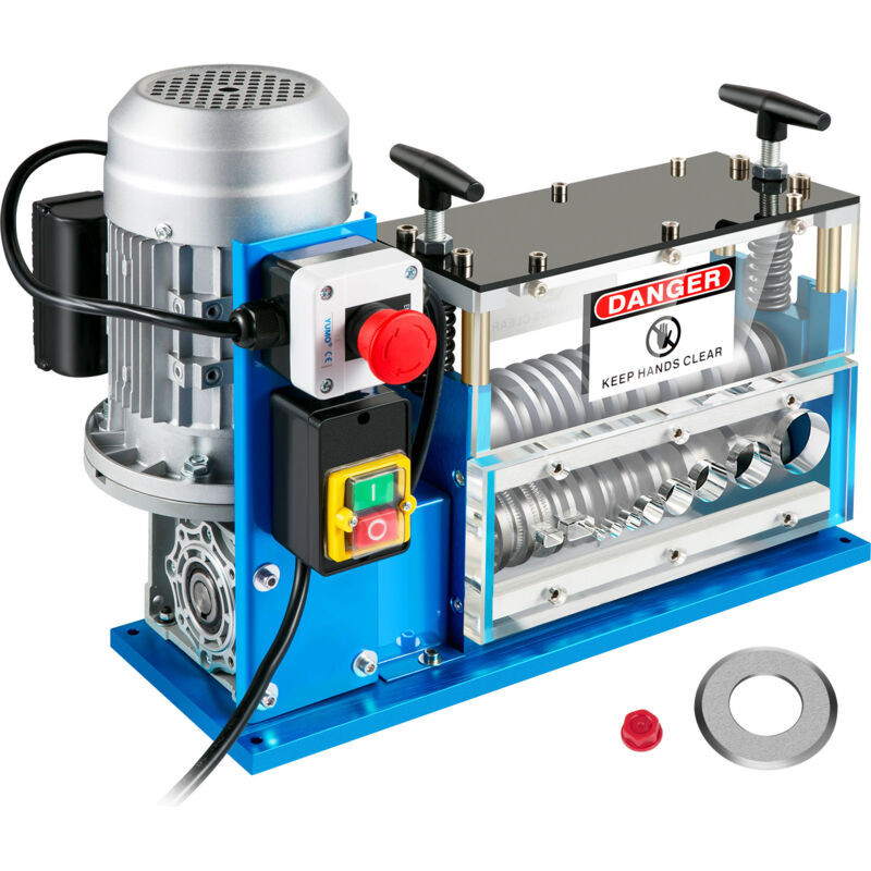 Machine à dénuder électrique, 0.06-0.15 inch, automatique, 11 canaux, 10 lames, 75 ft/min, pour le recyclage des fils de cuivre - Mophorn