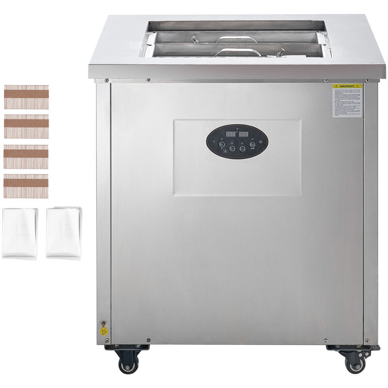 Machine à glace commerciale - Ensemble de 2 moules, capacité de 52 pièces, merveille en acier inoxydable pour bars et cafés - Mophorn