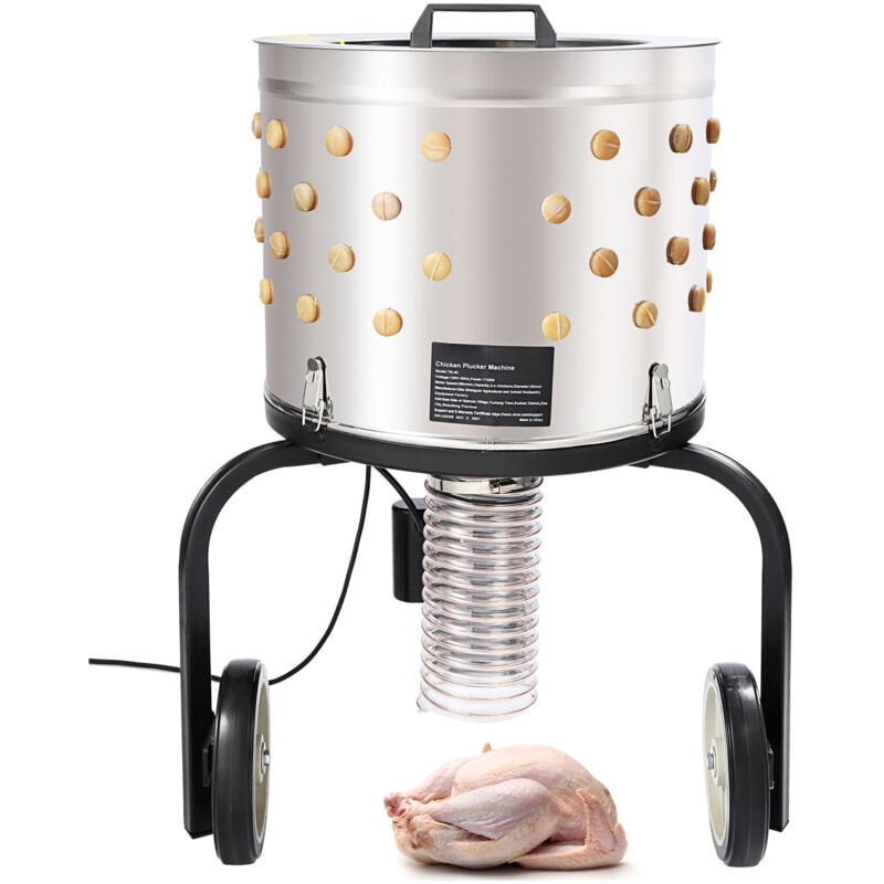 Mophorn - Machine à plumer les poulets, tambour en acier inoxydable de 20 pouces, 108 doigts souples, équipement de plumage de volaille de 500 w,