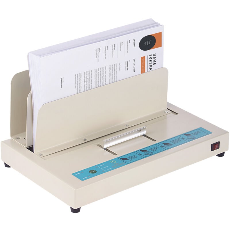 Machine à relier thermique- Capacité de 500 feuiles, épaisseur de 50 mm, relieuse of documents avancée pour une utilisation professionnelle - Mophorn