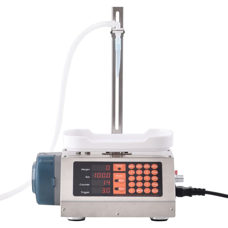 Mophorn - Machine de remplissage de liquide, capacité de pesée de 5 à 300 g, remplisseuse automatique de bouteilles avec pompe péristaltique,