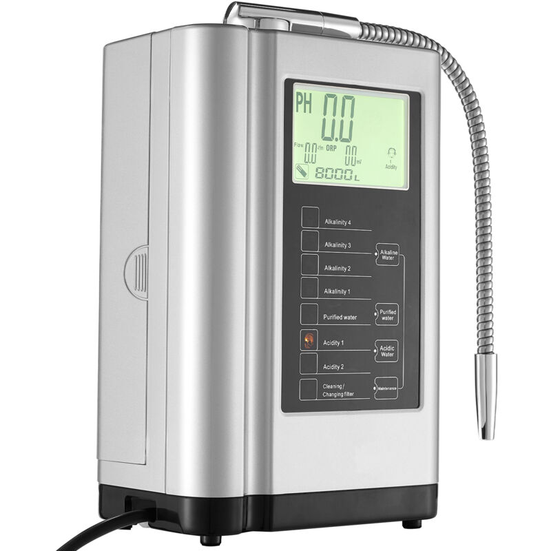 Mophorn - Machine ioniseur d'eau alcaline , purificateur d'eau à l'hydrogène pH 3,5-10,5, système de filtration domestique à 7 réglages, jusqu'à -650