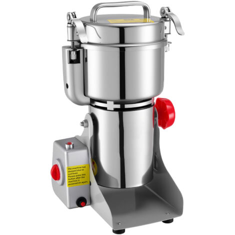 Mophorn Macina Spezie Elettrico Commerciale da 800 g, Polverizzatore in Acciaio Inossidabile ad Alta Velocità da 2100 W, ideale per Cereali Secchi, Spezie, Caffè, Mais e Pepe, Design Oscillante
