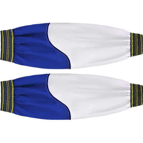 Mophorn Mangas de soldadura resistentes al fuego, protectores de brazos de piel de oveja duradera y algodón ignífugo, resistentes al calor con puños elásticos para carpintería.