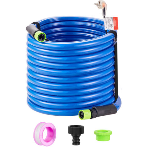 Mophorn Manguera de Agua Potable Calentada para RV 22,9 m Anticongelante -42,7 °C Autorregulación Automática Diámetro Interior de 5/8" con Kit de Accesorios de Conexión Rápida sin Plomo sin BPA