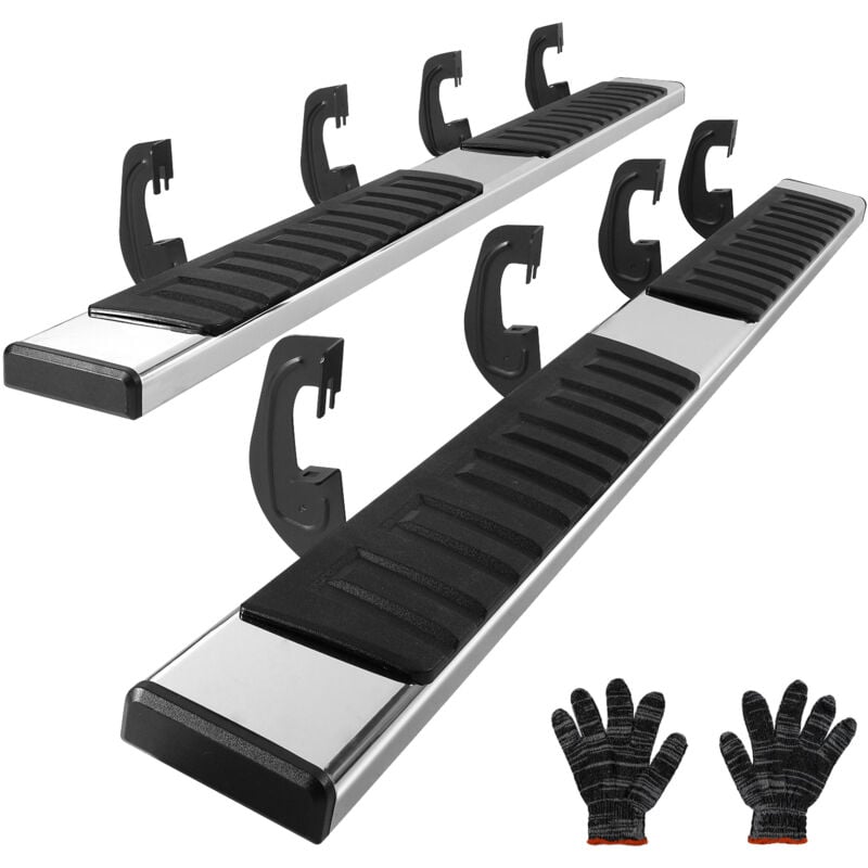 Marchepieds de 6 po, marchepieds pour cabine multiplace Chevy Silverado/GMC Sierra 1500 2007-2018, 2500HD/3500HD/1500 ld 2019, barres Nerf en acier
