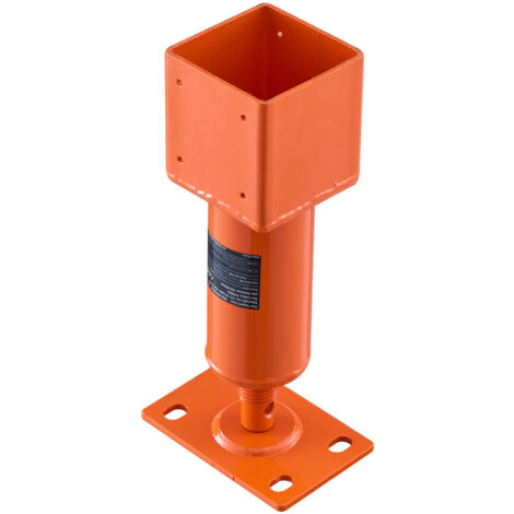 Mophorn Martinetto a vite, 4" x 4", Intervallo di altezza 13,2" - 18,7", Capacita di carico massima di 24.700 libbre, Martinetto con bordo regolabile, Martinetto temporaneo per livellare la casa