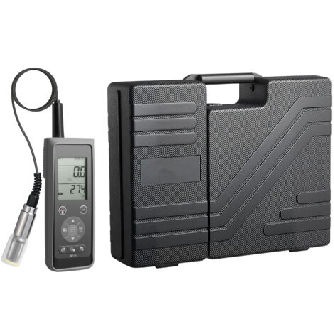Mophorn Medidor portátil de oxígeno disuelto con cable de electrodo de 4 m, transferencia de datos por Bluetooth/USB, capacidad de almacenamiento de 750 registros, rango de medición de 0-50 mg/L