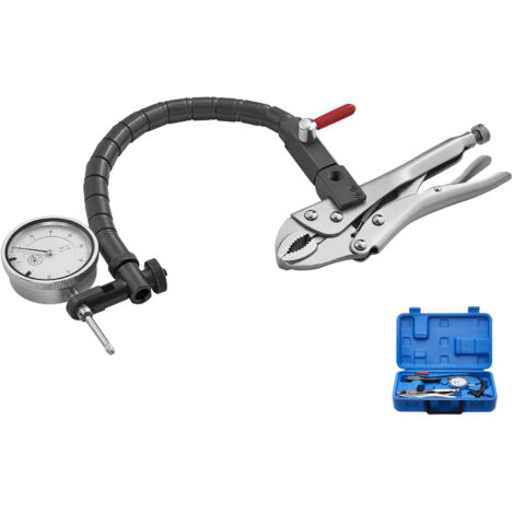 Mophorn Messuhr mit 360° verstellbarem Arm und Gripzange, 0,03 mm Präzision, Messbereich von 0–25,4 mm, ideal für Maschineneinstellungen und Messungen, inklusive Aufbewahrungskoffer