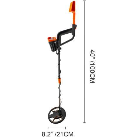 Mophorn Metal Detector 3010 Waterproof High Accuracy LCD Display Underground Detector for Adults and Children Yellow