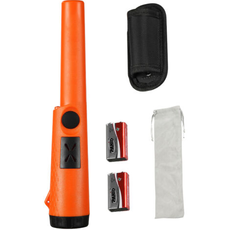 Mophorn Metal Detector Pinpointer, impermeabile, profondità di rilevamento 1,96", 3 modalità, con fondina, borsa impermeabile e batteria da 9V, adatto per adulti e bambini