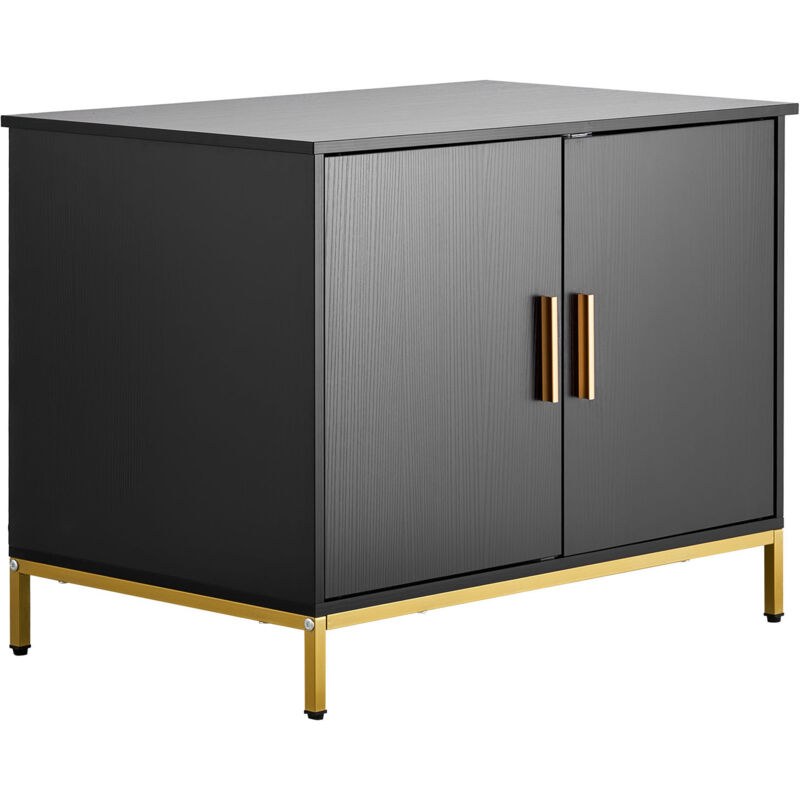 Mophorn Meuble de rangement pour bac à litière de chat, armoire discrète avec pieds en métal, adaptée à la plupart des bacs à litière pour chats,
