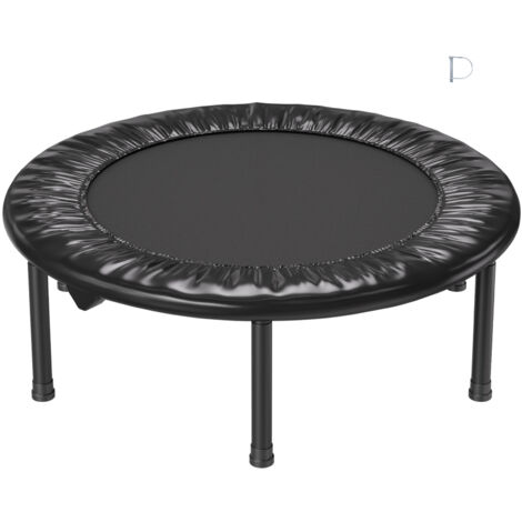 Mophorn Mini trampolín plegable, trampolín de fitness de 36 pulgadas, carga máxima de 220 libras, estable y silencioso, pequeño trampolín de entrenamiento en interiores