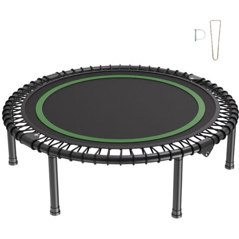 Mophorn Mini Trampolino Pieghevole, Rebounder Fitness da 40 Pollici, Carico Massimo 330 libbre, Stabile e Silenzioso, Piccolo Trampolino da Allenamento al Chiuso per Esercizio al Chiuso/Giardino