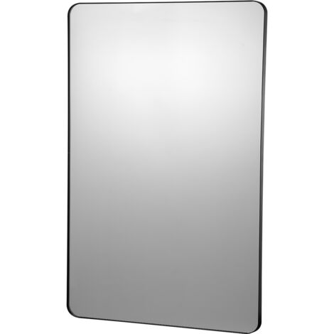 Mophorn Miroir de maquillage mural - 30"x 40", 0,15" d'épaisseur, cadre en alliage d'aluminium, film antidéflagrant, résistant aux rayures pour l'amélioration de la maison