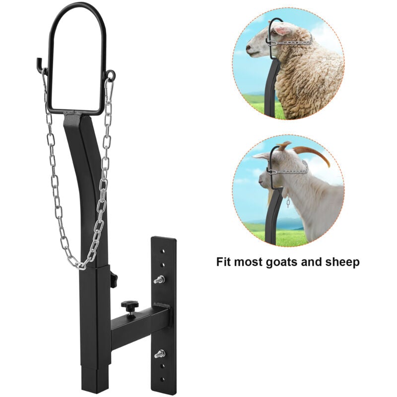 Morphorn Support d'élagage pour bétail - Support pour chèvres et moutons. Hauteur réglable 9,37 - 12,8 pouces, Largeur 0 - 5,4 pouces. Accessoire
