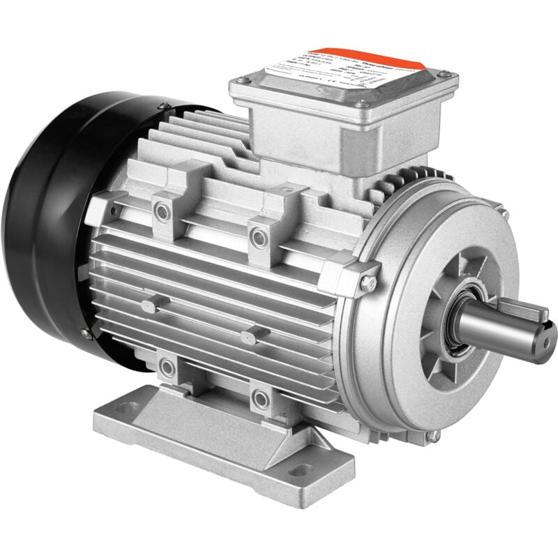 Mophorn - Moteur électrique 2,2 kW 2890 tr/min, ac 400 v 4,7 a, 90 l, cadre B3. Arbre claveté de 24 mm, rotation cw/ccw. Convient aux machines