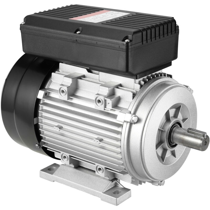 Moteur électrique, moteur de compresseur d'air monophasé, 7,1 a 220-240 v 1,1 kW 2800 tr/min, cadre 90S B3, arbre à clavette de 24 mm, rotation