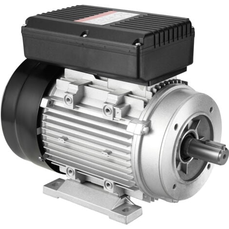 Mophorn Moteur électrique, moteur de compresseur d'air monophasé, 7,5 A 220-240 V 1,1 kW 1400 tr/min, cadre 90S B34, arbre à clavette de 24 mm, rotation CW/CCW