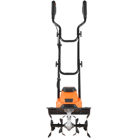 Mophorn Motoazada eléctrica de 1200 W con ancho de trabajo de 36 cm, profundidad ajustable de 22 cm, diseño de mango plegable, cuchillas resistentes y interruptor de seguridad, ideal para jardín