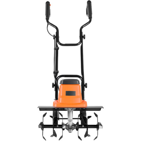 Mophorn Motozappa elettrica con cavo, larghezza di lavoro 45 cm e profondità 22 cm, zappatrice a motore da 1500 W per terreno, prato, cortile e orto, dotata di manubrio pieghevole per uso in giardino