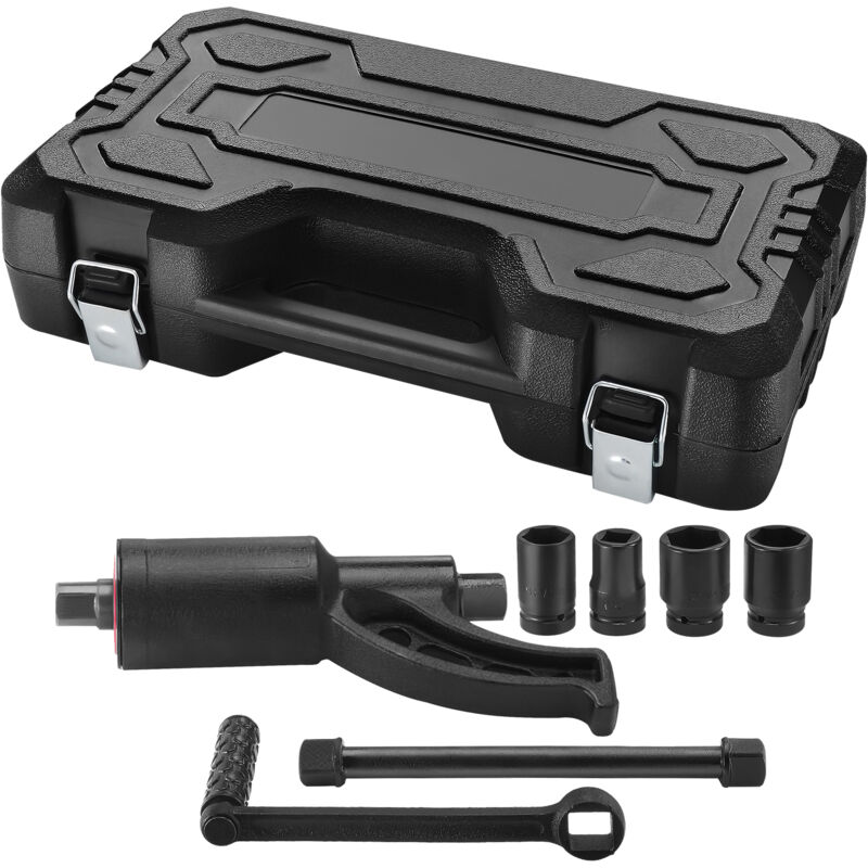 Mophorn - Multiplicateur de couple – Jeu de clés à écrous de roue robustes de 2,5 cm, rapport 1:58 avec couple de 4800 N.m, comprend 4 douilles et un