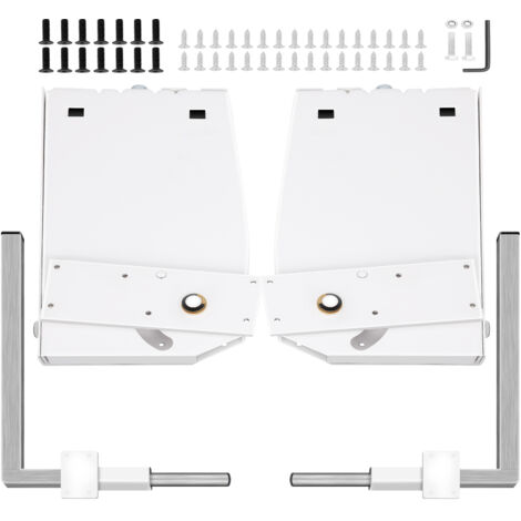Mophorn Murphy Wandbett-Federmechanismus, Hochleistungs-Stützbeschlagsatz, für Kingsize- und Queensize-Betten (vertikal), DIY, Stahl, weiß