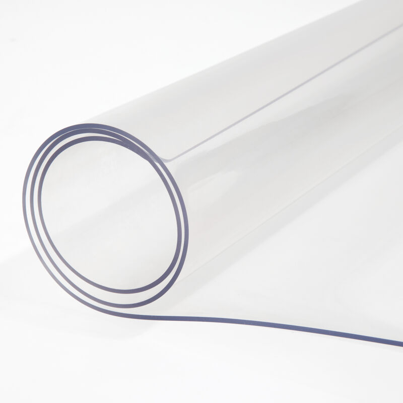 Nappe en plastique 36 x 60 pouces, protection transparente de 1,5 mm d'épaisseur, sous-main rectangulaire, imperméable et facile à nettoyer pour