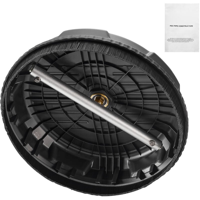 Mophorn - Nettoyeur de surface pour nettoyeur haute pression 385 mm, accessoire de nettoyage de sol en plastique avec roues, 206 bar max. connecteur