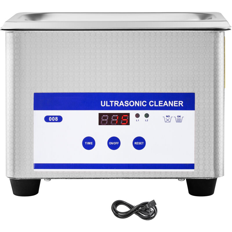 Mophorn - Nettoyeur ultrasonique 0.8L avec chauffage numérique et minuterie pour le nettoyage des bijoux et des lunettes, en acier inoxydable 35W,