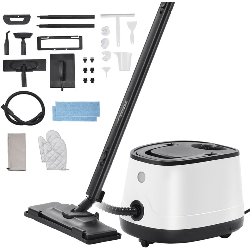 Mophorn - Nettoyeur vapeur - 27 accessoires pour un nettoyage polyvalent. Réservoir de 53 oz, long cordon et poignée portable.