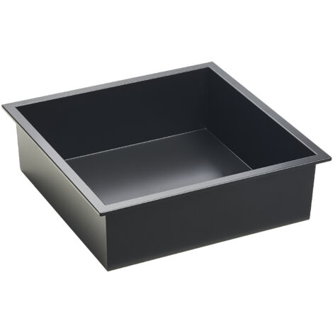 Mophorn Niche de douche, 33,0 x 33,0 x 10,2 cm, niche murale encastrée, organisateur moderne en acier inoxydable robuste pour le stockage de savon et de shampoing, scellé et étanche