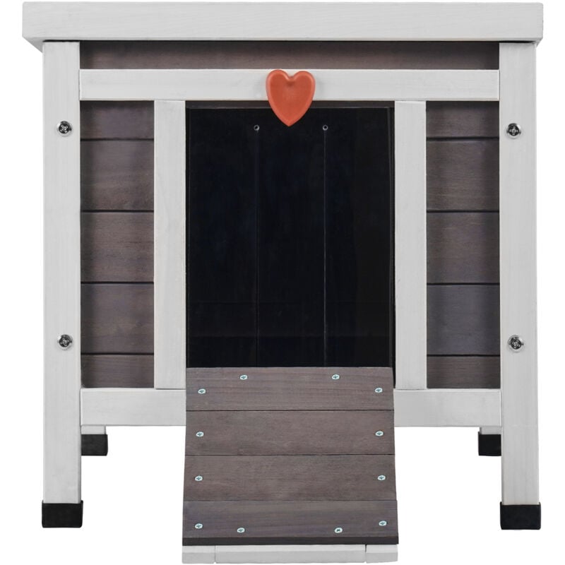 Mophorn Niche d'extérieur pour chat résistante aux intempéries, abri pour chats sauvages pour plusieurs chats, maison d'extérieur en bois pour chat