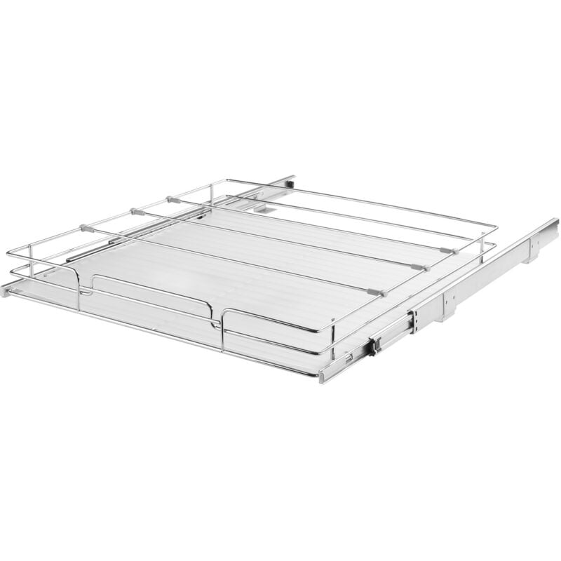 Mophorn - Organiseur d'armoire coulissant 20'L x 21'P, étagères de garde-manger coulissantes robustes, tiroirs coulissants en acier chromé pour