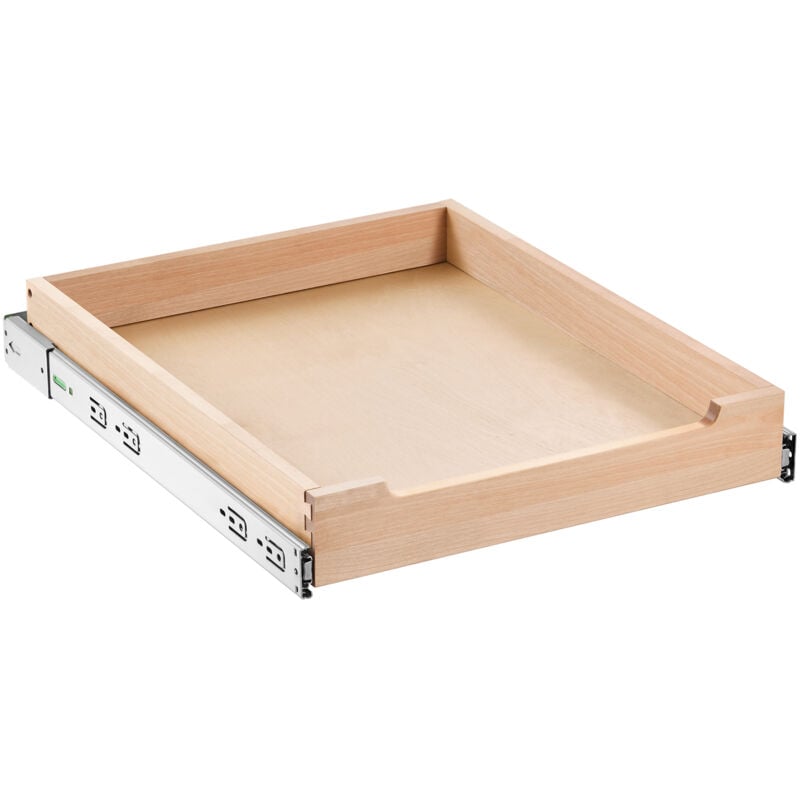 Organiseur d'armoire coulissant - Étagère à fermeture douce de 43,2 cm de large x 53,3 cm de profondeur pour cuisine, garde-manger, salle de bain