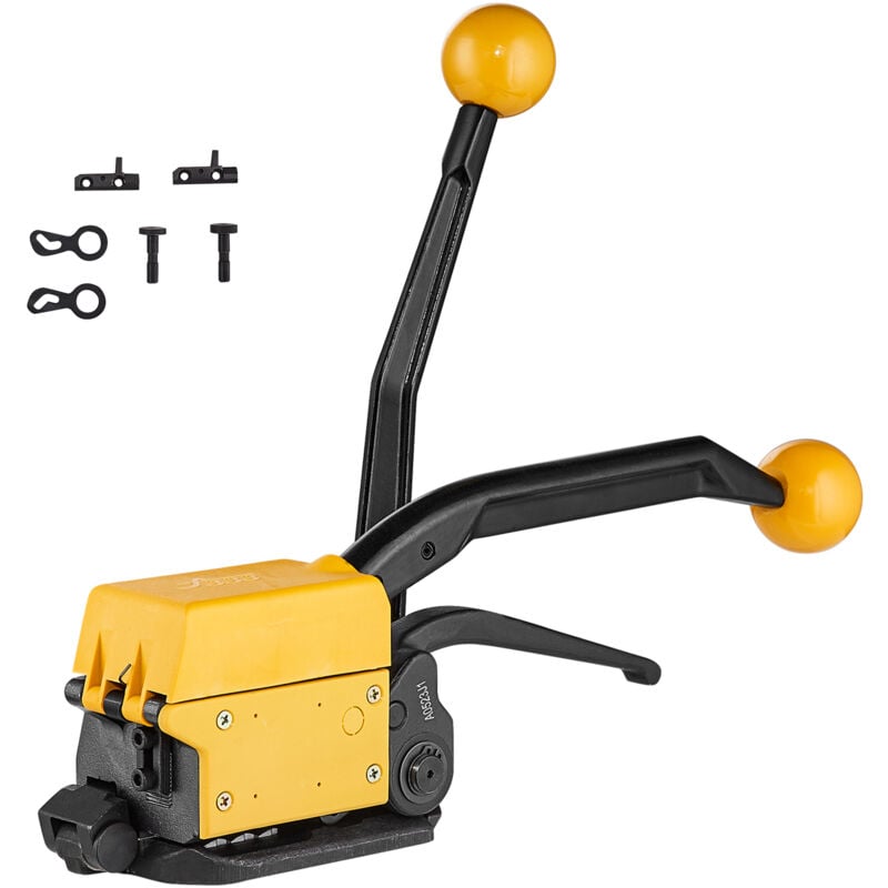 Mophorn - vevor Outil de cerclage en acier pour largeur 12,7-19 mm 3 en 1 (tendeur,sertisseur,coupeur) machine a emballer manuelle pour cerclage