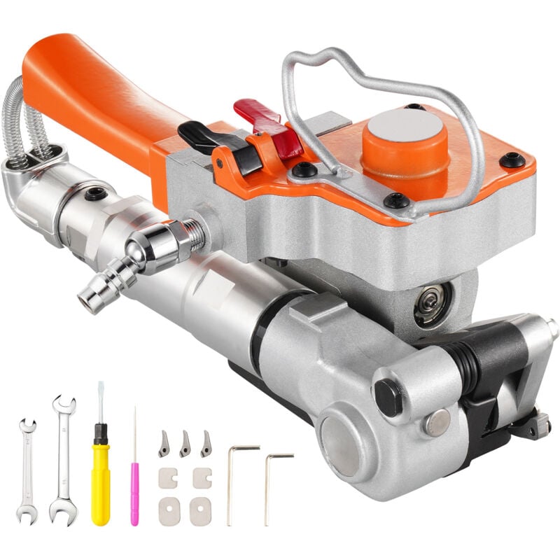 Mophorn - outil de cerclage pneumatique, courroie pet 1/2''-3/4'', tension 3500N, machine de cerclage portative, kit d'emballage automatique,