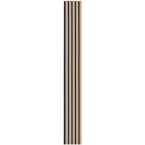 Mophorn Paneles acústicos de listones de madera, 7,9 x 94,5 pulgadas, paneles de pared de madera con acento MDF para decoración de paredes interiores modernas