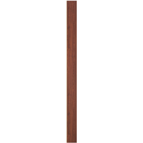 Mophorn Paneles acústicos de listones de madera con acento WPC para interiores modernos, ideales para decoración sofisticada y reducción de ruido, color nogal oscuro, 2450 x 166 x 9 mm, 8 unidades