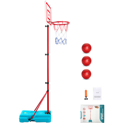 Panier de Basket-Ball Portable avec roulettes, Hauteur Réglable de 1,50