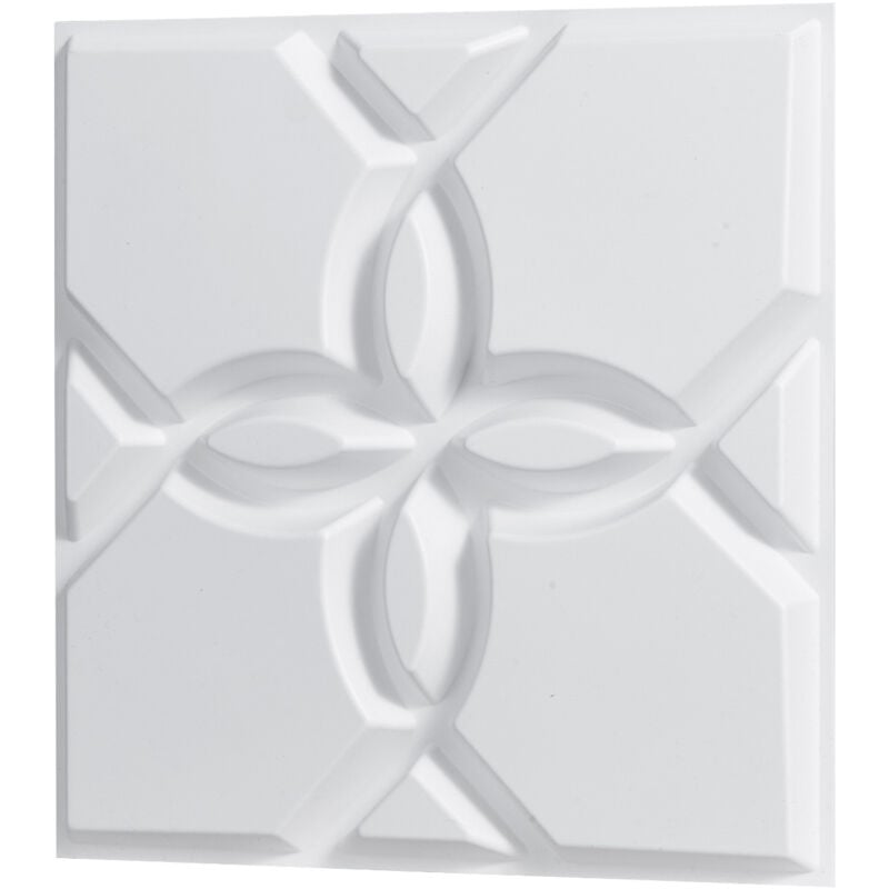 Panneaux muraux 3D, lot de 33, carreaux floraux en pvc de 11,81 x 11,81 po, couverture de 32 pi2, panneau décoratif pour plafond, chambre, salon et