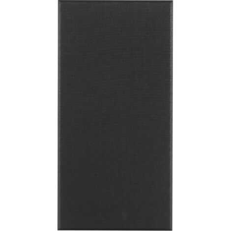 Mophorn Pannelli acustici 4 pezzi, pannelli fonoassorbenti in fibra di vetro da 2 pollici di spessore 23,6 x 11,8 pollici, pannelli murali insonorizzati autoadesivi, neri