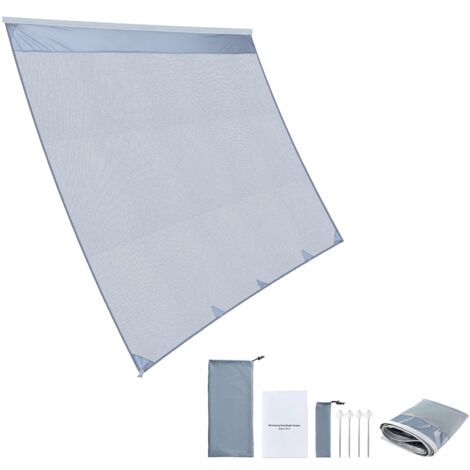 Mophorn Pannello frontale per tenda da sole per camper 2 x 3,3 m, parasole per tenda da 3,5 m, frangisole per camper, roulotte da campeggio e viaggio, parete laterale per protezione esterna